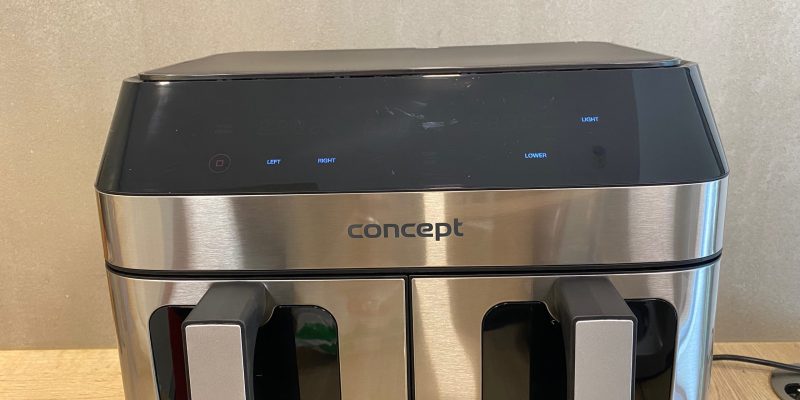 Recenze Horkovzdušné fritézy Concept FR9000 s šuplíkem na pizzu a pečení